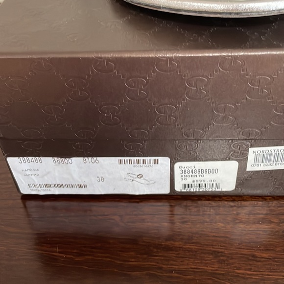 Gucci Silver Sandals, size 38, authentic - Picture 3 of 9